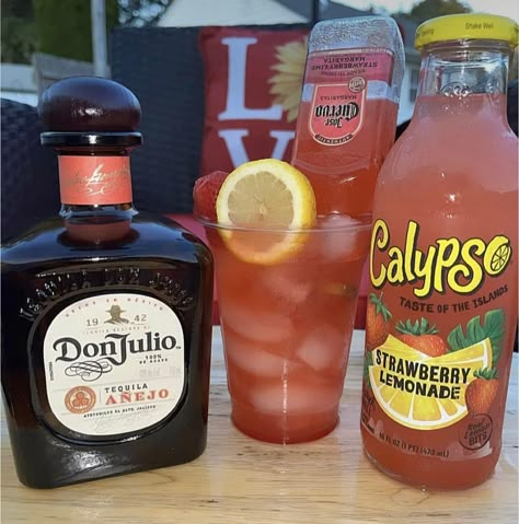 #liquor #cocktails #calypso Summer Drinks Alcohol Recipes, Spicy Drinks, Fun Drinks Alcohol, Pretty Alcoholic Drinks, Alcholic Drinks, Summer Drinks Alcohol, Cocktail Drinks Alcoholic, Yummy Alcoholic Drinks, Mixed Drinks Alcohol