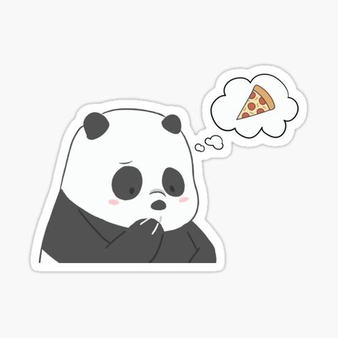 Grizzly Bear Cookies, We Bare Bears Panda, Sticker Design Ideas, Cookies Sticker, Panda Stickers, Xmas Sticker, Grizzly Bears, Cute Bear Drawings, Bear Cookies