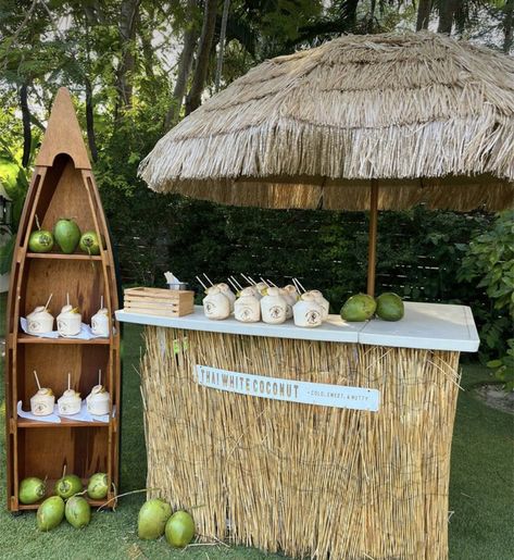 Bali Birthday Party Theme, Cabana Party Ideas, Tulum Inspired Party, Tropical Beach Restaurant, Luau Birthday Party For Adults, Beach Wedding Food Ideas, Bali Themed Party, Boho Pool Area, Beach Party Ideas For Adults