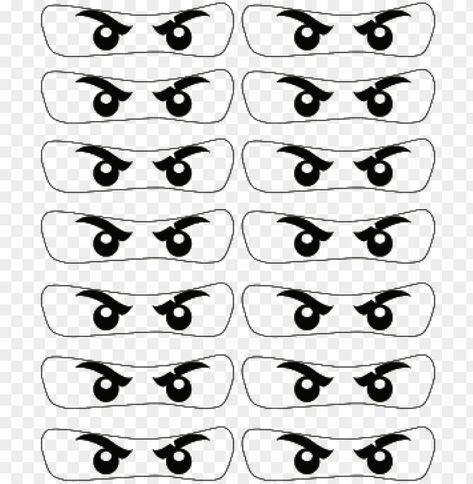 Image result for ninjago eyes printable Eyes Template, White Png Transparent, Eyes Printable, Template Black And White, Black And White Png, Printable Black And White, Template Black, White Png, Clear Background