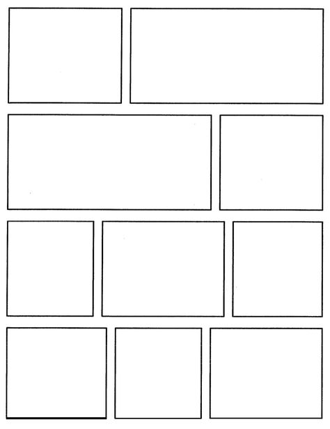 Novel Template, Picture Frame Template, Comic Strip Template, Comic Template, Cartoon Template, Comic Book Template, Comic Frame, Comic Panel, Comic Book Layout