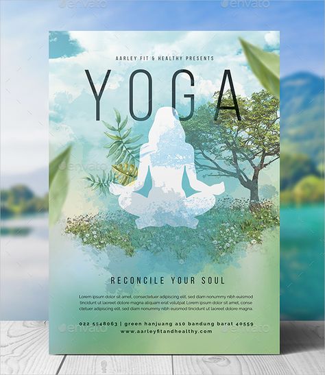 Yoga Studio Template | 11+ Free Word, Excel & PDF Yoga Pamphlet, Yoga Advertising, Powerpoint Designs, Fitness Posters, Yoga Website, Yoga Flyer, Yoga Magazine, Green Yoga, Yoga Images