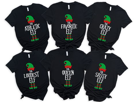 Christmas Elf Shirts, Elf Shirts, Elf Family, Elf Shirt, Family Christmas Pictures, Family Shirts Matching, Family Tees, Funny Christmas Shirts, Family Shirt