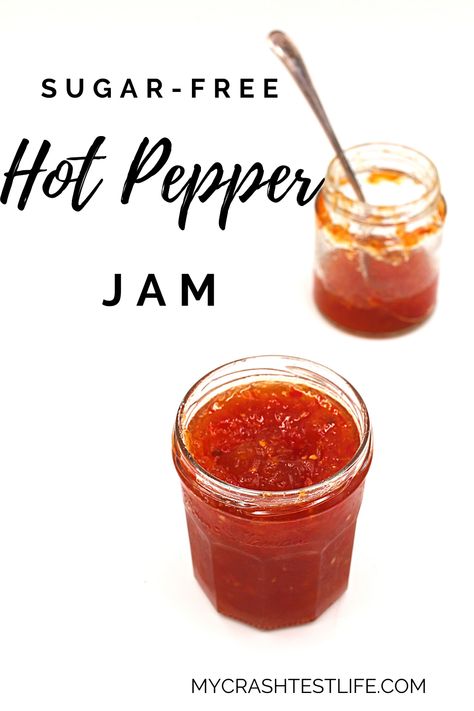 Keto Red Pepper Jelly, Low Sugar Pepper Jelly Recipe, Keto Pepper Jelly Recipe, Sugar Free Jalapeno Jelly Recipes, Sugar Free Pepper Jelly Recipe, Habanero Jelly Recipe, Keto Jelly, Hot Pepper Jam, Hot Pepper Jelly Recipe