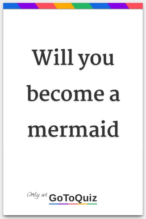 "Will you become a mermaid" My result: 0%Answer to your prayer/question will I become a mermaid is here. How To Be A Mermaid, Mermaid Spells, Mermaid Fairy, Real Mermaids, Black Mermaid, Do You Believe, A Mermaid, Things To Think About, Mermaid