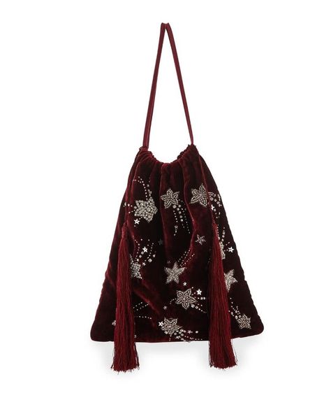 Attico Velvet Stars and Moon Pouch Bag Dress Up Wardrobe, Best Things To Buy, Handbag Sale, Potli Bags, The Attico, Department Stores, Designer Handbag, Fabric Bags, Velvet Bag