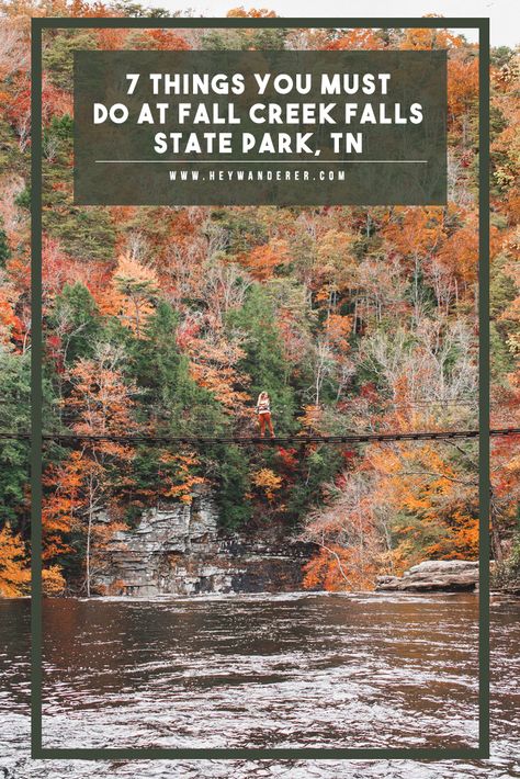 A Guide To Fall Creek Falls State Park: 7 Things To Do To Do Nashville, Fall Creek Falls Tennessee, Nashville Tennessee Vacation, Tennessee Waterfalls, Fall Creek Falls, Travel Autumn, Tennessee Nashville, Tennessee Travel, Fall Creek