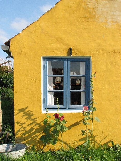 Skagen Denmark, Yellow House, Common Thread, Window Pane, Yellow Aesthetic, Humble Abode, Skagen, Mellow Yellow, The Common