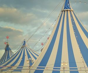 Blue Circus Aesthetic, Blue And White Flag, Clown Aesthetic, Clowncore Aesthetic, Circus Aesthetic, Alvin Ailey, Circus Tent, Clowning Around, Different Aesthetics