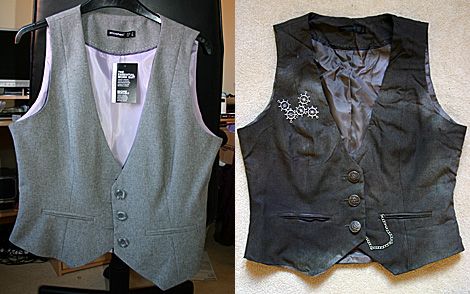 Steampunk Clothing Diy, Steampunk Diy Costume, Steampunk Vest, Steampunk Party, Steampunk Jacket, Mode Steampunk, Steampunk Couture, Steampunk Halloween, Steampunk Crafts