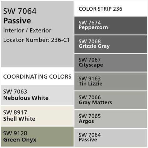 Sherwin Williams Passive Passive Sherwin Williams Living Rooms, Wherein Williams Passive, Passive Sherwin Williams Color Scheme, Passive Grey Sherwin Williams, Grey Paint Sherwin Williams, Sherwin Williams Passive Gray, Passive Gray, Passive Sherwin Williams, Garage Colors