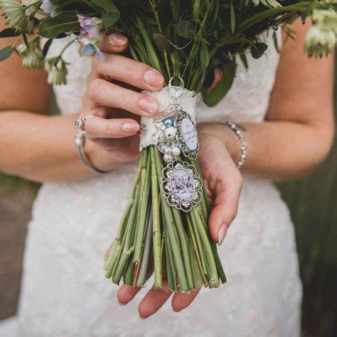 Bouquet Photo Charm, Bridal Bouquet Charms, Photo Bouquet, Wedding Bouquet Charms, Bouquet Photo, Double Photo, Wedding Charm, Bouquet Charms, Crystal Angels