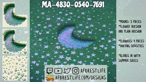 Custom Designs | A Forest Life Acnh Fairycore Paths, Animal Crossing Stars Path, Path Acnh, Acnh Path, Forest Designs, Forest Life, Acnh Designs, Acnh Codes, Animal Crossing Wild World