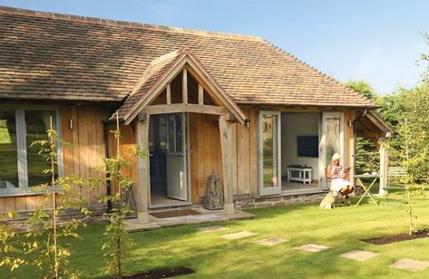 One Bedroom Annexe - Prime Oak Annexe Ideas, Bungalow Conversion, Cabin Houses, Prime Oak, Granny Annexe, Hilltop House, Cottage Extension, Border Oak, Oak Frame House