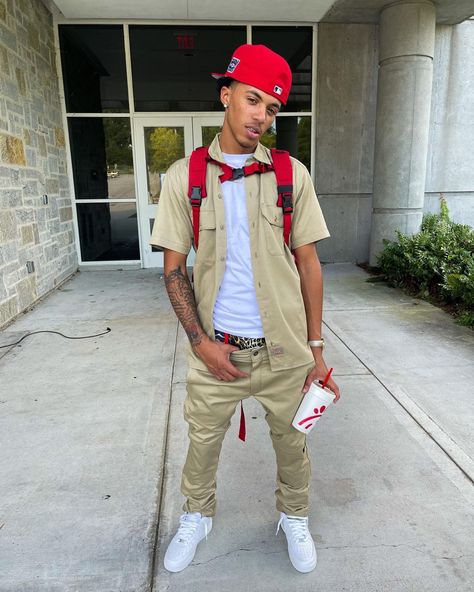 Custom Dickie Outfits, Dickies Outfits Men, Dickies Outfit, Dickies Style, Black Men Street Fashion, Classy Prom Dresses, Men Street Fashion, Dickies Pants