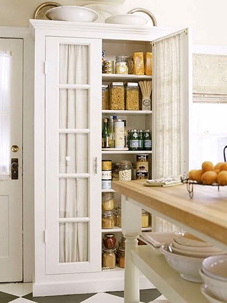 Dishfunctional Designs: The Upcycled Armoire Freestanding Pantry Storage, Stand Alone Kitchen Pantry, Armoire Pantry, Desain Pantry Dapur, Free Standing Pantry, Standing Pantry, Freestanding Pantry, Cheap Kitchen Makeover, Free Standing Kitchen Pantry