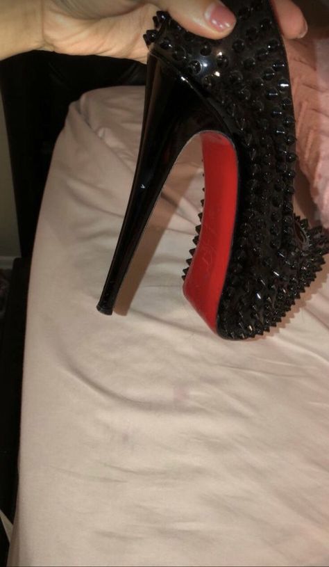 Red Bottom Heels Aesthetic, Louboutin Heels Aesthetic, Pink Platform Shoes, Leather Wedding Shoes, Red Bottom Heels, Pleaser Heels, Heels Aesthetic, Louboutin Heels, Christian Louboutin Heels