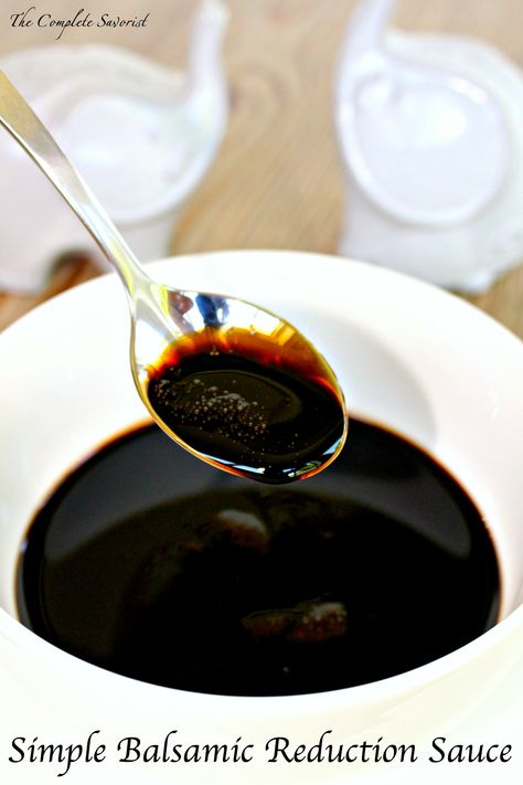 Balsamic Reduction Sauce, Reduction Sauce, Balsamic Vinegar Recipes, Kecap Manis, Balsamic Reduction, Steak Sauce, Supper Recipes, Balsamic Glaze, Homemade Sauce