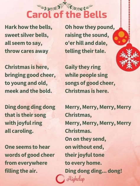 Carol Of The Bells Lyrics, Xmas Songs Lyrics, Christmas Hymns Lyrics, Last Christmas Lyrics, Song Games, Hood Christmas, Christmas Song Games, Christmas Song Lyrics, Funny Christmas Songs