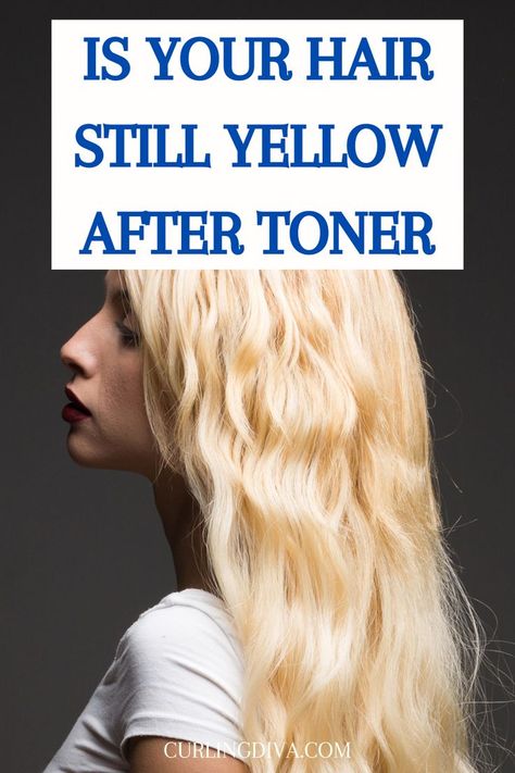 Is your hair still yellow after toner Purple Toner On Blonde Hair, Best Blonde Toner, Toner For Bleached Hair, Tone Yellow Hair, Toning Bleached Hair, Toning Blonde Hair, Toning Hair, Purple Toner, Blonde Hair At Home