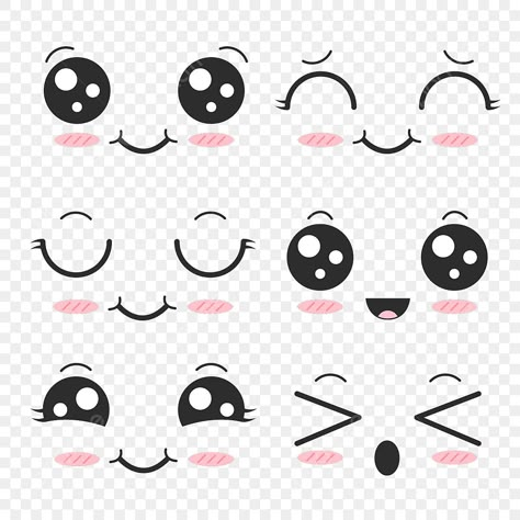 lindo,cara,kawaii,expresión,emoji,amor,expresiones,conjunto,sonrisa,caras,contento,icono,emoción,emoticon,símbolo,divertido,personaje,alegría,boca,facial,ojos,garabatear,vector de amor,vector emoji,vector de la cara,vector de sonrisa,vector de boca,vector doodle,vector de ojos,emoji facebook,pestaña Cute Cartoon Faces To Draw, Chibi Facial Expressions Kawaii Faces, Eyes Cartoon Cute, Cartoon Kissy Face, Cute Face Drawing Cartoon, Cute Facial Expressions Drawing, Cute Face Drawing Kawaii, Kawaii Faces Drawing, Cute Expressions Faces