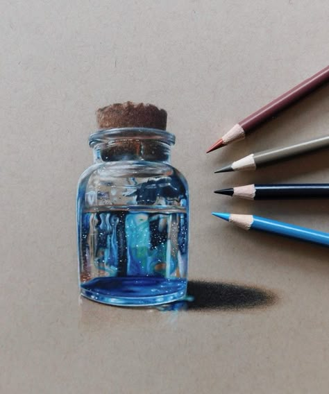 Original drawing by Éowyn Prusak Hyperrealistic Colored Pencil Drawing, Coloured Pencil Artwork, Beginner Colored Pencil Drawing Ideas, Object Drawing Colour, Drawings Colored Pencils Ideas, Realistic Prismacolor Drawings, Prismacolor Art Realistic, Prisma Color Drawings, Realistic Drawings Colored Pencils