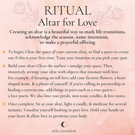 Divine Feminine Room Decor, Love Altar, Glamour Magick, Self Love Spell, Spiritual Witch, Spiritual Rituals, Womb Healing, Nature Goddess, Practicing Self Love