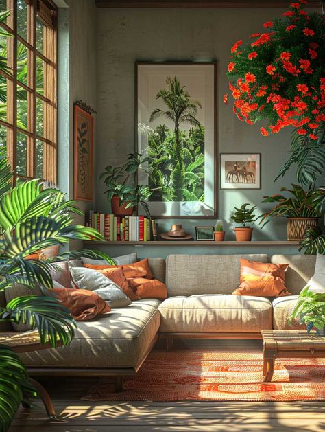 3+ Colourful Living Room Design Directions for a Playful Interior • 333+ Inspiring Lifestyle Ideas Full Window Wall Living Room Apartment, Colourful Bohemian Living Room, Art Lounge Room, Colourful Boho Interior, Home Aesthetic Colorful, Bungalow Interior Design Ideas, India Living Room Ideas, Vibrant Boho Living Room, Living Room White Walls Decorating Ideas