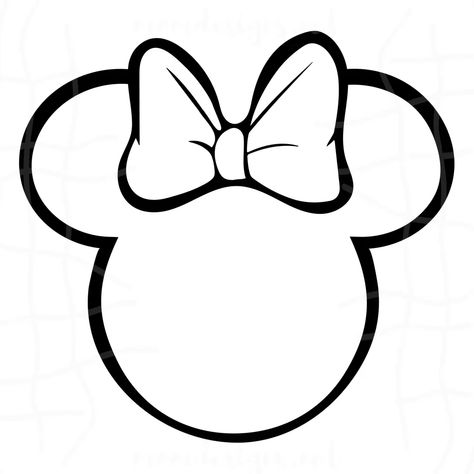 Minnie Mouse Applique, Minnie Outline, Free Minnie Mouse Svg, Minnie Ears Svg, Mickey Head Silhouette, Mini Mouse Svg, Mickey Head Outline, Minnie Silhouette, Minnie Mouse Svg