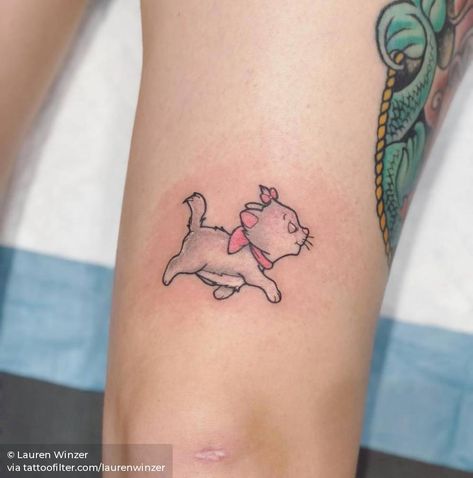 Marie Tattoo Aristocats Outline, Marie From Aristocats Tattoo, Marie Disney Tattoo, The Aristocats Tattoo, Marie Tattoo Aristocats, Marie Aristocats Tattoo, Aristocats Tattoo, Marie Tattoo, Cute Disney Tattoos