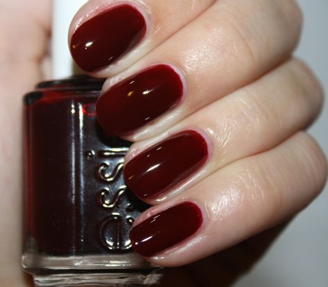 ESSIE - STYLE - RECESSION2 Brain Frequency, Bordeaux Nails, Dark Red Nails, Nail Goals, Ongles Nails, Red Polish, Pedicure Manicure, Soap And Glory, Nail Colours