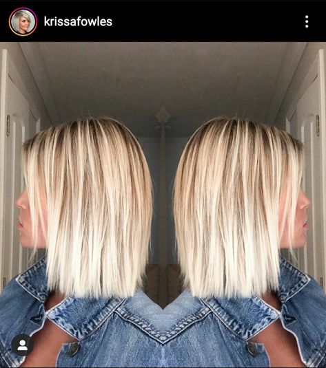 Straight Blonde Hair, Blonde Hair Looks, Platinum Blonde Hair, Hair Color And Cut, Haircuts For Fine Hair, Hair Envy, Shoulder Length Hair, Great Hair, Blonde Hair Color