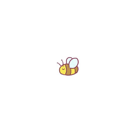 Cute Bee Drawing Kawaii, Cute Small Drawings, Dibujo Simple, Bee Drawing, Cartoon Bee, Small Drawings, Cute Simple Wallpapers, Bee Art, Happy Paintings