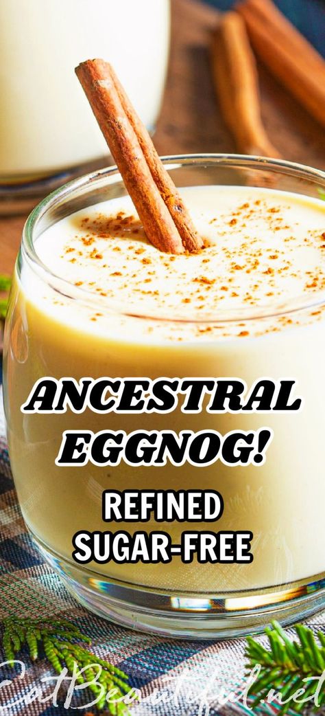 Paleo Eggnog Recipe, Ancestral Recipes, Healthy Eggnog Recipe, Paleo Eggnog, Keto Eggnog, Ancestral Diet, Eggnog Recipe Homemade, Eat Beautiful, Beautiful Recipes