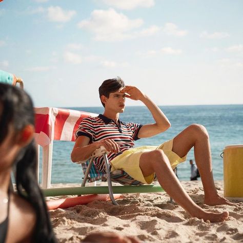 Orlebar Brown on Instagram: "The perfect song. The perfect season. The perfect polo. Enjoy Club Tropicana at orlebarbrown.com #orlebarbrown #orlebarbrownxwham #clubtropicana #summerishere" Aaron Fuller, Club Tropicana, Perfect Song, Standard Hotel, Summer Play, Orlebar Brown, Beach Shoot, Summer Goals, Men Beach