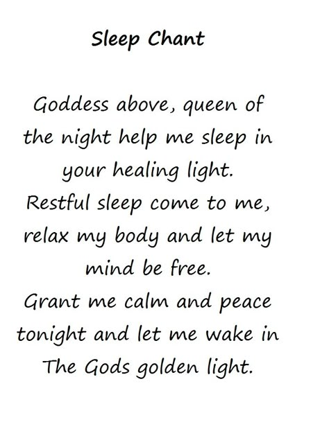 Sleep Blessing Witchcraft, Sleep Chant Spell, Sleep Magic Spell, Sleep Spell For Others, Spell For Sleep, Spell For Good Sleep, Bedtime Spells, Sleep Chant, Good Sleep Spell