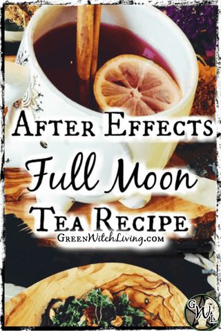 Moon Tea Recipe, Witchcraft Food, Witchcraft Tea, Full Moon Tea, Tiramisu Trifle, Moon Tea, Witch Recipes, Witches Tea, Kitchen Witch Recipes