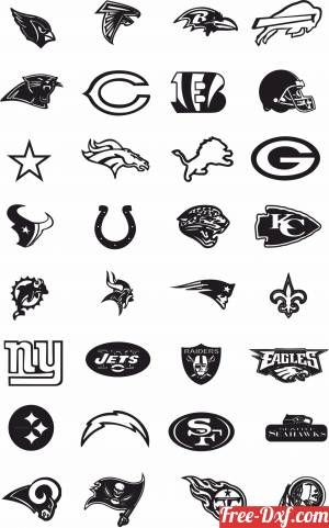 Paine College, Free Dxf Files Cnc, Cricut Patterns, Dxf Files Cnc, Nfl Logos, Football Logo Design, Football Decal, Oakland Raiders Logo, 32 Nfl Teams