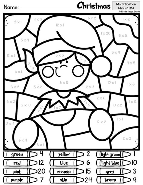 Get your students excited for math with free Christmas color-by-number pages! These worksheets combine holiday coloring with math practice, making learning fun. Save this for your December lessons! Christmas Worksheets 5th Grade, Christmas Worksheets For Middle School, Free Christmas Worksheets, Santa Math, December Coloring Pages, Diy Experiments, Color By Number Worksheet, Maths Colouring Sheets, Christmas Multiplication