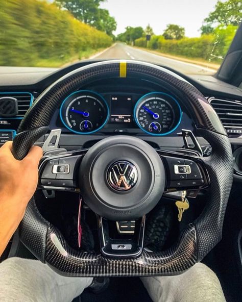 6,033 Likes, 25 Comments - VW�🇩🇪🔥 (@vw_cars_only) on Instagram: “Cockpit goals 🔥 Made by: @controlcustomsteeringwheel” Mk7 Jetta Mods, Purple Manifestation, Cozy Car Interior, Golf Sportline, Polo Tsi, Scirocco Volkswagen, 2023 Cars, Scirocco R, Cozy Car