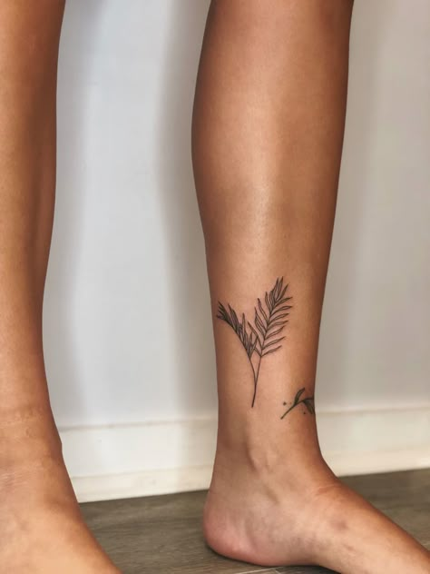 Palm Sunday Tattoo, Christian Palm Leaf Tattoo, Fine Line Palm Leaf Tattoo, Biblical Plant Tattoos, Small Palm Leaf Tattoo, Palm Leaf Tattoo Minimalist, Palm Fronds Tattoo, Palm Plant Tattoo, Palm Leaf Tattoos For Women