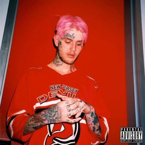 Lil Peep - Hellboy Lil Peep Hellboy, Rap Album Covers, Door Slam, Cool Album Covers, Rap Albums, Gucci Mane, Red Wall, Music Album Covers, Music Album Cover