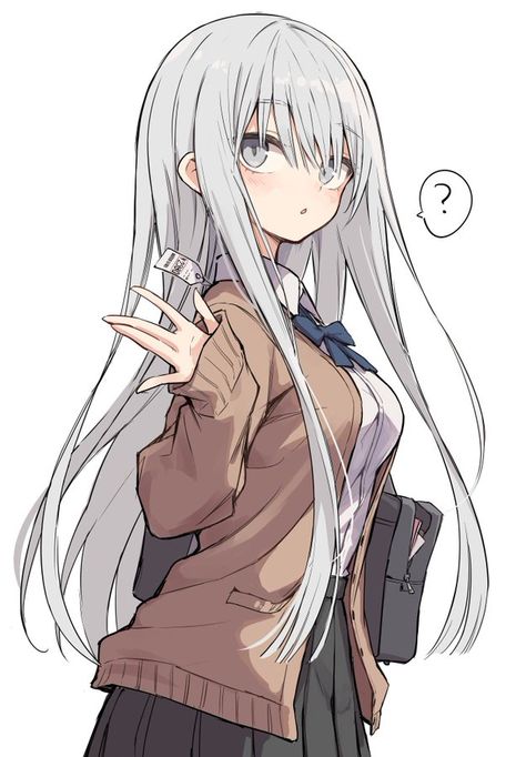 Female Anatomy, Anime People, T Art, Anime Hair, Anime Character Drawing, Female Character Design, Anime Sketch, White Hair, 그림 그리기