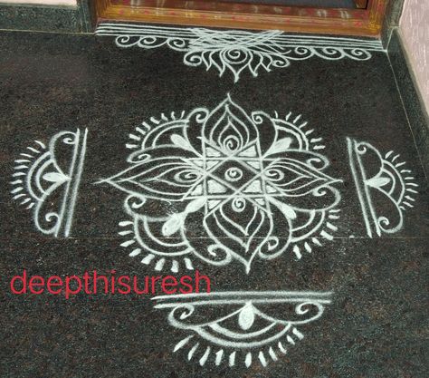 Jhoti Design, Daily Muggulu, Traditional Rangoli, Border Rangoli, Ancient Asia, Dot Rangoli, Alpona Design, Latest Rangoli, Kolam Design