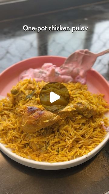 Sanjana Das on Instagram: "Chicken Pulav! SAVE IT!  This scrumptious chicken pulav recipe could give biryani a run for its money! It’s so delicious and yummy! Simple to make too. Try it!  Everything is pinned in the comments.  . . . . . . . . . [chicken, chicken recipe, chicken Pulao, chicken curry, chicken pulav, chicken biryani, biryani, one pot recipe, one pot pulav, yakhni pulav, rice, pilaf, easy to make, dinner option, lunch option, lunch feast, family feast, biryani vs pulav]  #chicken #chickencurry #chickenpulav #biryani #yakhnipulao" Easy Chicken Breyani Recipes, Yakni Pulao Chicken Recipe, Simple Chicken Biryani Recipe, Yakhni Pulao Chicken, Chicken Pulao Recipe, Chicken Kabuli Pulao Recipes, Pulao Recipe, Chicken Masala, One Pot Chicken