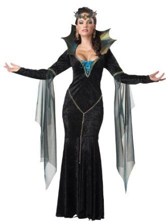 Evil Sorceress Witch Queen Costume Maleficent Halloween Costume, Sorceress Costume, Evil Sorceress, Wicked Witch Costume, Witches Costumes For Women, Evil Queen Costume, Maleficent Halloween, Vampire Costumes, Carnival Dress