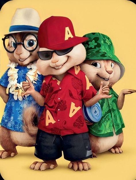 Trio Characters Cartoon, Albin And The Chipmunks Costume, Trio Hollowed Costumes, Trio Movie Characters, Trio Cartoon Characters, Trios Cartoon Character, Trio Characters, Alvin And The Chipmunks Halloween, Alvin The Chipmunk