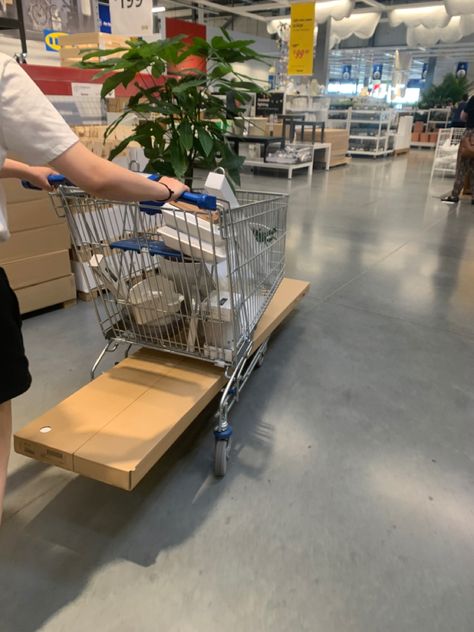 Shop Ikea, Ikea Shopping Outfit, Furniture Shopping Aesthetic, Ikea Aesthetic Photoshoot, Ikea Cart Aesthetic, Ikea Shopping Aesthetic, Shopping At Mall Aesthetic, Ikea Aesthetic Store, Ikea Aesthetic