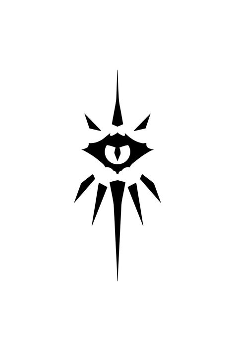 Icon for the Warlock class Warlock Tattoo Ideas, Warlock Symbol Dnd, Warlock Symbols, Dnd Warlock Tattoo, Dungeons And Dragons Warlock, Dnd Class Icons, Warlock Tattoo, Dnd Warlock Art, D&d Warlock