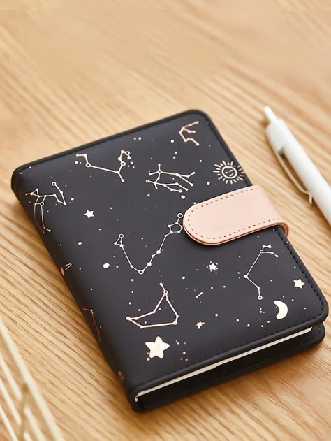 Kawaii Galaxy, Star Notebook, Small Diary, Cute School Stationary, Kawaii School Supplies, Leather Planner, Cool School Supplies, Study Stationery, Notebook Printing